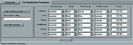    Set Quantization Parameters.