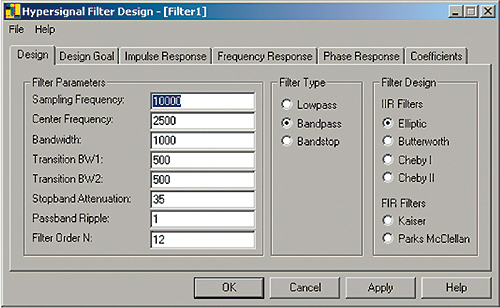     Filter Design.