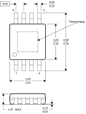   PowerPADTM TSSOP-8.     .