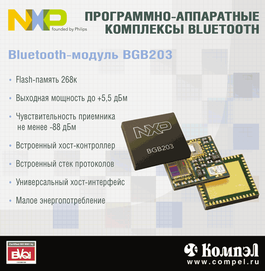NXP Программно-аппаратные комплексы Bluetooth NXP Программно-аппаратные комплексы Bluetooth
