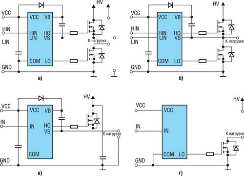 Упрощенные схемы управления MOSFET- и IGBT-транзисторами